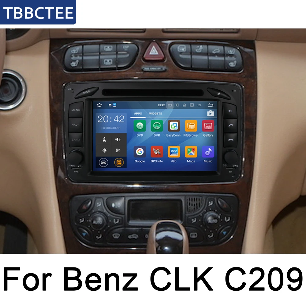 Автомагнитола для Mercedes Benz CLK C209 W209 1998 ~ 2005 NTG мультимедийный проигрыватель на Android