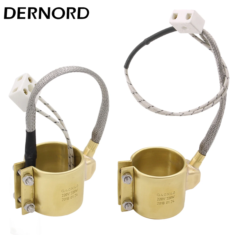 DERNORD 220v 280w/ 210w/ 240w 2pcs Electric Copper Barrel Brass Band Heater for Extruder
DERNORD 220v 280w/ 210w/ 240w 2pcs Electric Copper Barrel Brass Band Heater for Extruder