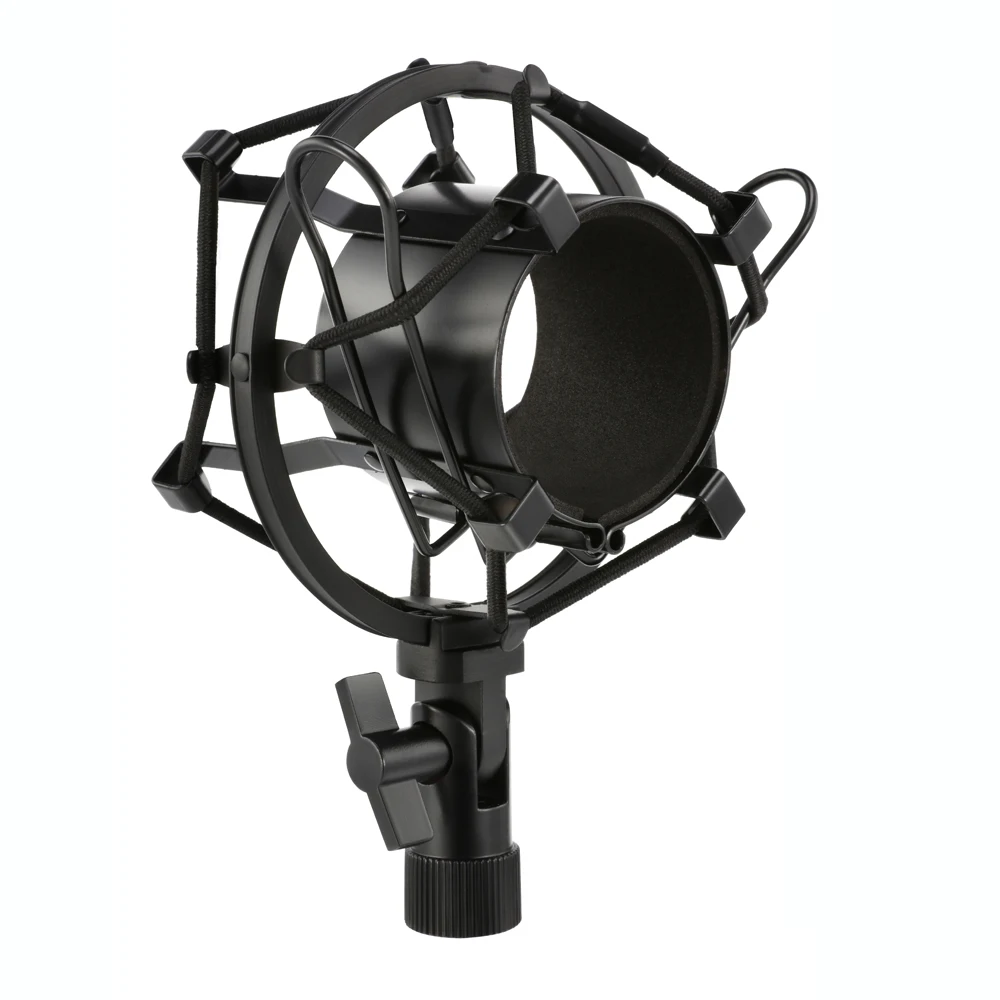 Pro Microphone Shock Mount Clip Holder for 48-54mm Mic AT2020 USB PR40 RE20 AT4033a AT2050 Studio Recording Metal Stand Bracket
Pro Microphone Shock Mount Clip Holder for 48-54mm Mic AT2020 USB PR40 RE20 AT4033a AT2050 Studio Recording Metal Stand Bracket