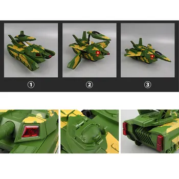 2 in 1 Electric Deformable Tank Aircraft Toys Simulation Military Model Deformation Aircraft with LED Light For Kids Gift
2 in 1 Electric Deformable Tank Aircraft Toys Simulation Military Model Deformation Aircraft with LED Light For Kids Gift