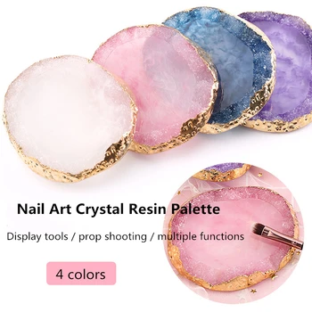 4 Colors Nail Art Agate Palette Phnom Penh Resin Crystal Agate Paint Palette Nail Piece Display Tool
4 Colors Nail Art Agate Palette Phnom Penh Resin Crystal Agate Paint Palette Nail Piece Display Tool