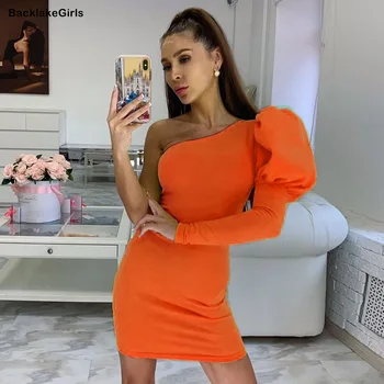 New Autumn One Shoulder Slim Pleated Cheap Party Dress Women Slash Neck Split Bodycon Dress Femme Elegant Irregular Mini Dress
New Autumn One Shoulder Slim Pleated Cheap Party Dress Women Slash Neck Split Bodycon Dress Femme Elegant Irregular Mini Dress