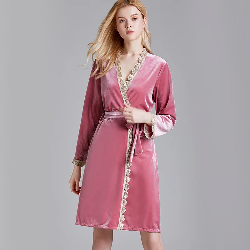 Wasteheart Spring Winter Pink Women Fashion Sexy Robes Sleepwear Nightwear Knitting Long Bathrobe Pajama Pleuche Sashes
Wasteheart Spring Winter Pink Women Fashion Sexy Robes Sleepwear Nightwear Knitting Long Bathrobe Pajama Pleuche Sashes