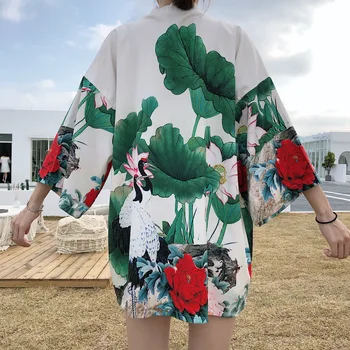 Floral Kimono Women Japanese Traditional Style Cardigan Haori for Ladiesblouse Shirt Yukata Summer Chiffon Beach Clothes
Floral Kimono Women Japanese Traditional Style Cardigan Haori for Ladiesblouse Shirt Yukata Summer Chiffon Beach Clothes