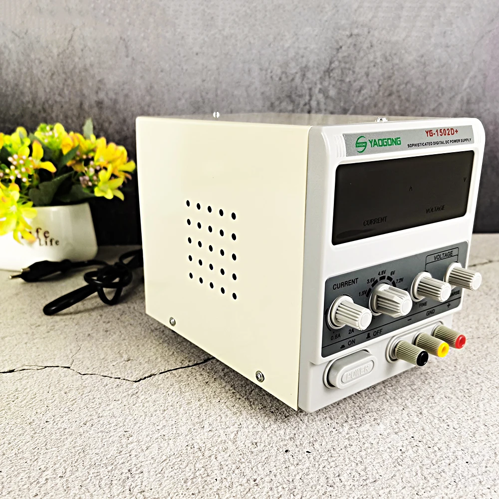 15V 2A Digital Display Switching Power Supply Voltage Test Current Display YAOGONG YG-1502D+ Test DC Regulated Power Supply
15V 2A Digital Display Switching Power Supply Voltage Test Current Display YAOGONG YG-1502D+ Test DC Regulated Power Supply