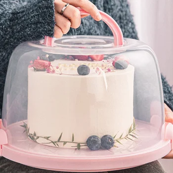 8 Inches Cake Box Portable Handheld Cake Packaging Food Storage Case Fresh Keeping Container with Lid (Pink)
8 Inches Cake Box Portable Handheld Cake Packaging Food Storage Case Fresh Keeping Container with Lid (Pink)