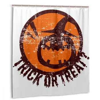 CHARM HOME Halloween Trick Or Treat Pumpkin Shower Curtain 66x72 In Customized Bathroom Waterproof Polyester Curtains 
CHARM HOME Halloween Trick Or Treat Pumpkin Shower Curtain 66x72 In Customized Bathroom Waterproof Polyester Curtains