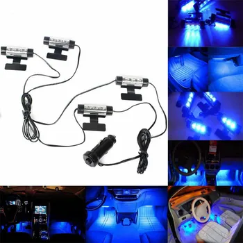 4 LED lamp Car Charge Interior Floor Accessories Lamps Decorative Atmosphere Light
4 LED lamp Car Charge Interior Floor Accessories Lamps Decorative Atmosphere Light