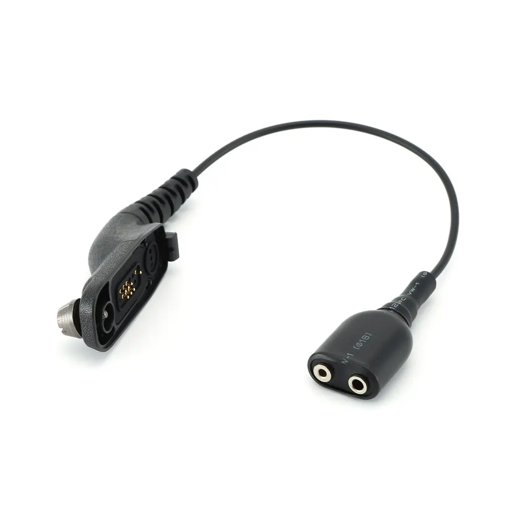 Фото Talkie-Walkie адаптер кабель к K 2 Pin для BaoFeng UV5R 888s Motorola xirp8268 APX6000 MTP850S гарнитура микрофон