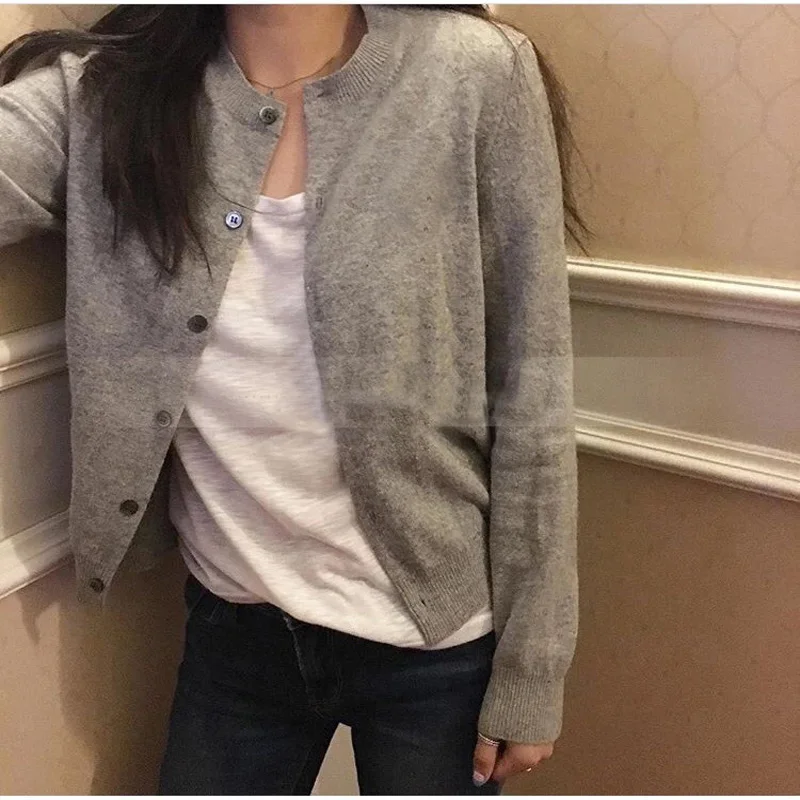 Cashmere Cardigan Spring Autumn Knitted Sweater Women Clothes 2019 Korean Elegant Long Sleeve Women Tops Slim Outwear Coats ZT88
Cashmere Cardigan Spring Autumn Knitted Sweater Women Clothes 2019 Korean Elegant Long Sleeve Women Tops Slim Outwear Coats ZT88