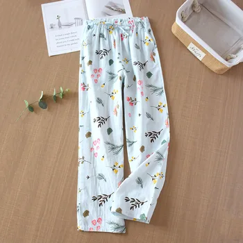 Cotton Gauze Pajamas Summer New Ladies Trousers Soft Home Pants Printed Thin Trousers Can Be Worn Outside Women Pajama Pants
Cotton Gauze Pajamas Summer New Ladies Trousers Soft Home Pants Printed Thin Trousers Can Be Worn Outside Women Pajama Pants