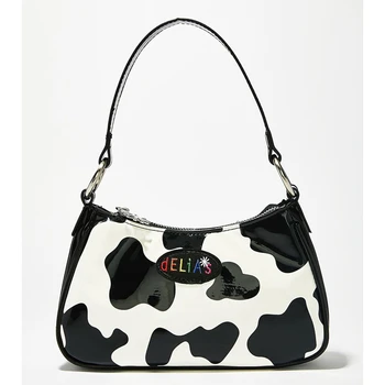 Harajuku PU leather baguette bag kawaii cute sweet cow pattern spot handbag mini underarm bag axillary pouch Shoulder Bags 
Harajuku PU leather baguette bag kawaii cute sweet cow pattern spot handbag mini underarm bag axillary pouch Shoulder Bags