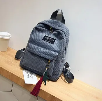 Women Mini Corduroy Backpack Female Soft Canvas Fabric Shoulder Bag Ladies Cute Small Travel Bags Backpack for Teenage Girls 
Women Mini Corduroy Backpack Female Soft Canvas Fabric Shoulder Bag Ladies Cute Small Travel Bags Backpack for Teenage Girls