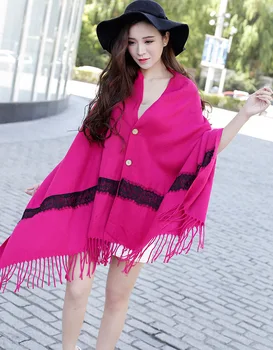Spring Summer Autumn and Winter New Korean Lace Button Pure Air Conditioning Shawl Imitating Base Shawl Scarf
Spring Summer Autumn and Winter New Korean Lace Button Pure Air Conditioning Shawl Imitating Base Shawl Scarf