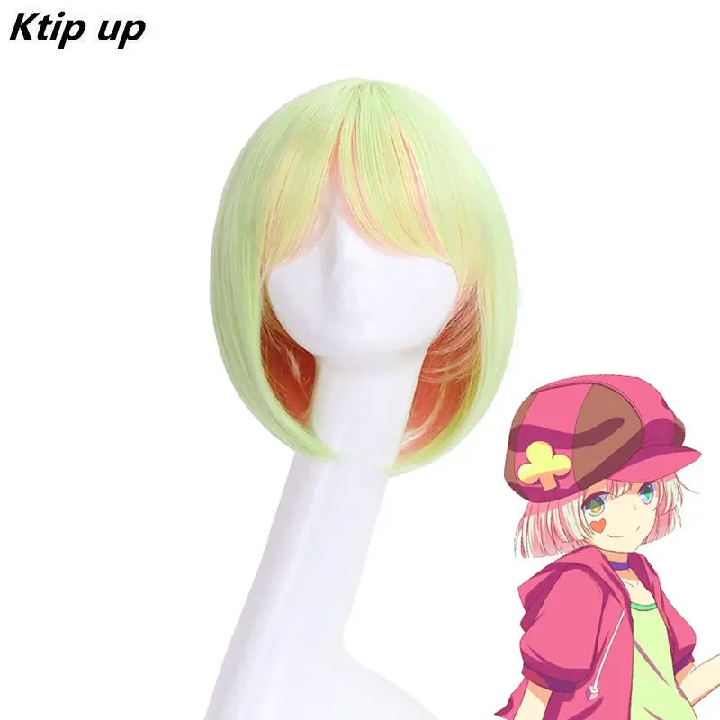 Ktip Up New Arrival No Game No Life Nogemu Noraifu Tet Short Bob Straight Green Mix Pink Cosplay Anime Wig + Wig Cap
Ktip Up New Arrival No Game No Life Nogemu Noraifu Tet Short Bob Straight Green Mix Pink Cosplay Anime Wig + Wig Cap