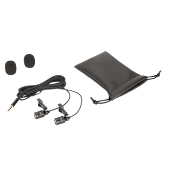 Professional Microphone Dual-Head Lavalier Microphone Condenser Mic Camera Mic for iPhone Android DSLR Sony Nikon Camera
Professional Microphone Dual-Head Lavalier Microphone Condenser Mic Camera Mic for iPhone Android DSLR Sony Nikon Camera