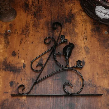 Hanging Flower Stand Wrought Iron Frame Home Garden Support Flower Stand Wall Hanging Flower Pot on Balcony(Black)
Hanging Flower Stand Wrought Iron Frame Home Garden Support Flower Stand Wall Hanging Flower Pot on Balcony(Black)