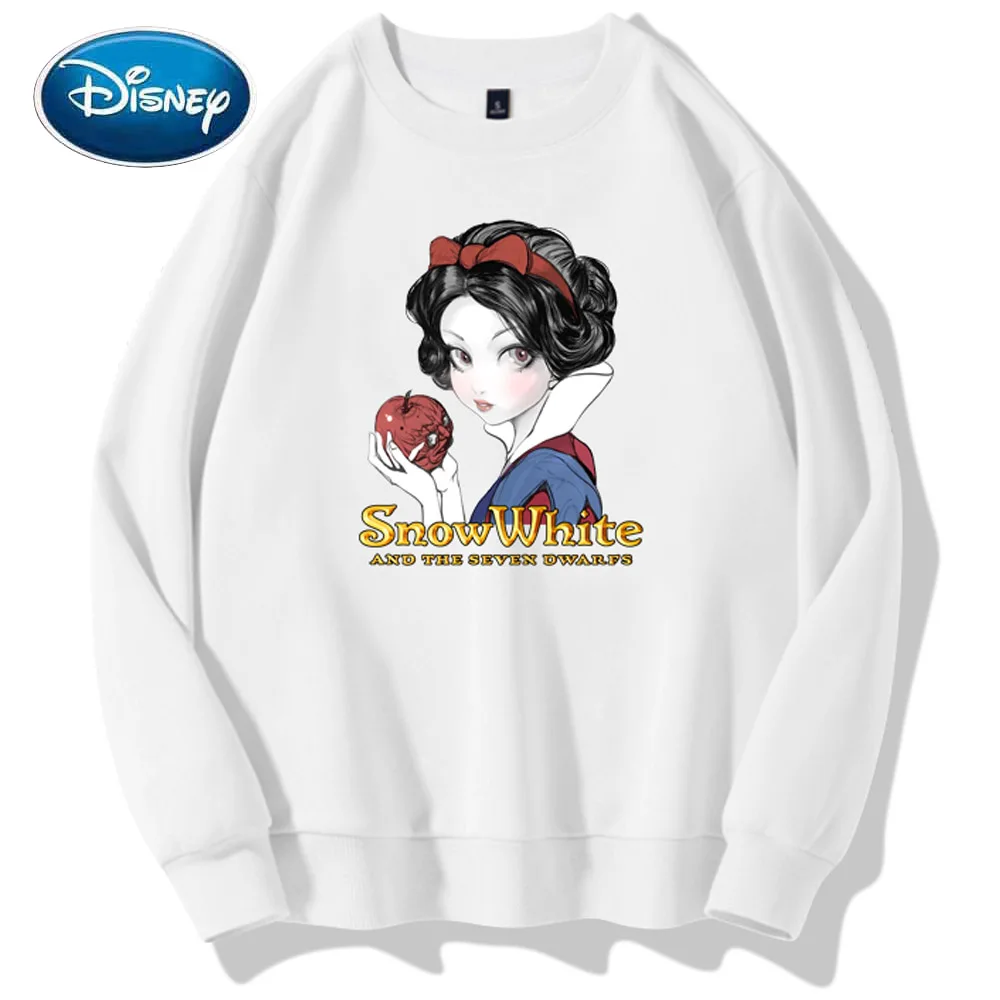 Disney Chic Fashion Snow White Apple Letter Cartoon Print Jumper Sweatshirts O-Neck Unisex Women Long Sleeve Casual Tops 9 Color
Disney Chic Fashion Snow White Apple Letter Cartoon Print Jumper Sweatshirts O-Neck Unisex Women Long Sleeve Casual Tops 9 Color
