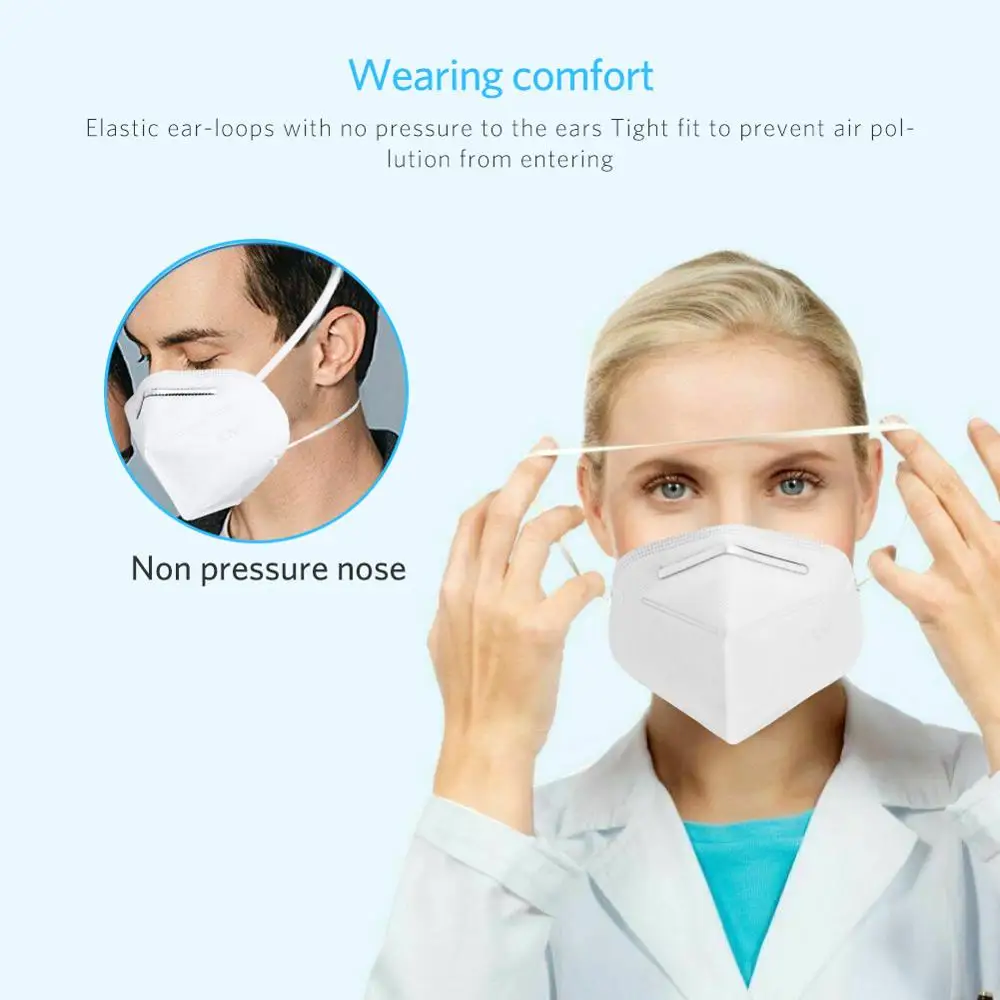 10pc KN95 Adult Folding Face Mask Nonwoven Dustproof Health Mouth Cover For Coronavirus Clear Viruses Tool
10pc KN95 Adult Folding Face Mask Nonwoven Dustproof Health Mouth Cover For Coronavirus Clear Viruses Tool