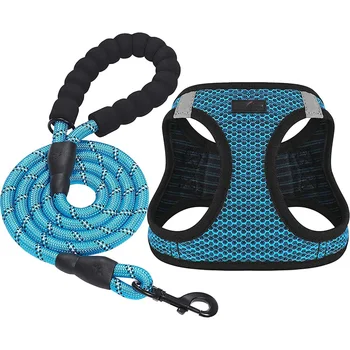 Soft Mesh Breathable Vest Harness Step-in Reflective Pet Harness with Leash Set for Small Medium Dogs -No Pull No Choke Comfort
Soft Mesh Breathable Vest Harness Step-in Reflective Pet Harness with Leash Set for Small Medium Dogs -No Pull No Choke Comfort