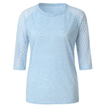Hot 2020 Women's Summer Short Sleeve O-Neck Lace Stitching Solid Three Quarter Sleeve T-Shirt
Hot 2020 Women's Summer Short Sleeve O-Neck Lace Stitching Solid Three Quarter Sleeve T-Shirt