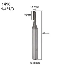 Milling Cutter 1/8" Diameter Carbide Insert Straight Router Bit - 1/4" Shank Prevent Drill Bit Cracking Machinery Accessories
Milling Cutter 1/8" Diameter Carbide Insert Straight Router Bit - 1/4" Shank Prevent Drill Bit Cracking Machinery Accessories