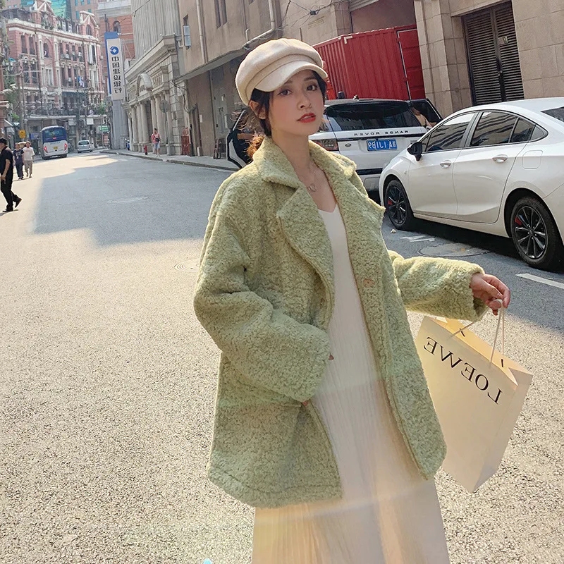 Lambs Wool Coat Women's Winter Thick 2019 New Style Korean-style Loose-Fit Fur Students Furry Berber Fleece
Lambs Wool Coat Women's Winter Thick 2019 New Style Korean-style Loose-Fit Fur Students Furry Berber Fleece