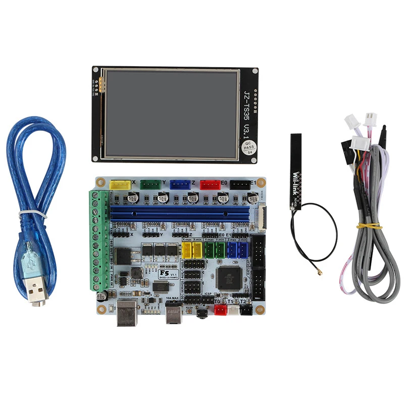 3D Printer Motherboard F5 V1.1+3.5 Inch Wifi Contact Color Screen 9 Languages Instead Of Mks Base
3D Printer Motherboard F5 V1.1+3.5 Inch Wifi Contact Color Screen 9 Languages Instead Of Mks Base