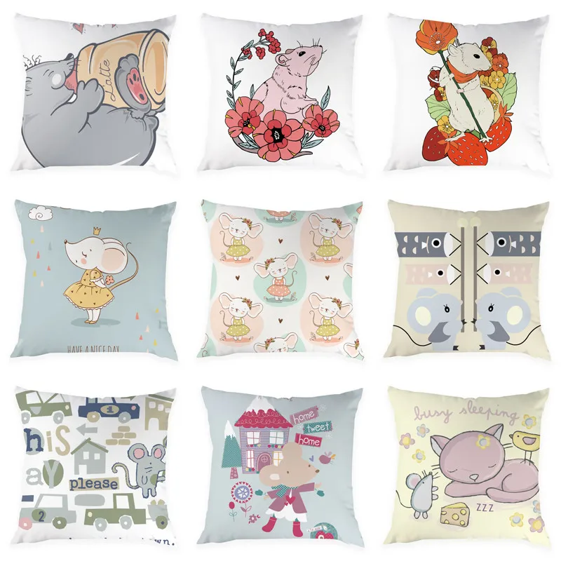 Cartoon Animal Pattern Cushion Cover Peach Skin Decoration Pillowcase Cartoon Cat Mouse Pattern Cushion Cover 45*45cm
Cartoon Animal Pattern Cushion Cover Peach Skin Decoration Pillowcase Cartoon Cat Mouse Pattern Cushion Cover 45*45cm
