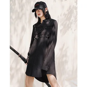 Korea can ship 2020 spring new black cotton linen long Shirt for Woman Loose casual long sleeve irregular hem tops YH982
Korea can ship 2020 spring new black cotton linen long Shirt for Woman Loose casual long sleeve irregular hem tops YH982