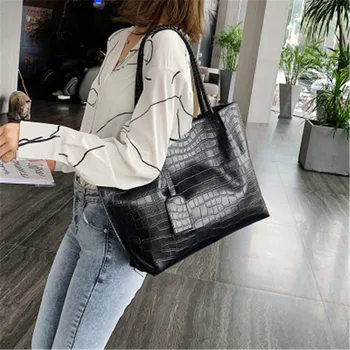 Stone Pattern PU Leather Casual Tote Bags For Women 2020 Luxury Quality Handbags Large Capacity Handbag Black Lady Hand Bag
Stone Pattern PU Leather Casual Tote Bags For Women 2020 Luxury Quality Handbags Large Capacity Handbag Black Lady Hand Bag