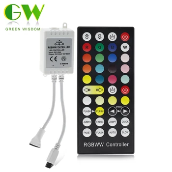 DC 5V-24V RGBWW RGBCCT LED Controller Dimmer 44Key IR Remote Control for 5050 2835 SMD RGB Double White LED Strip Light
DC 5V-24V RGBWW RGBCCT LED Controller Dimmer 44Key IR Remote Control for 5050 2835 SMD RGB Double White LED Strip Light