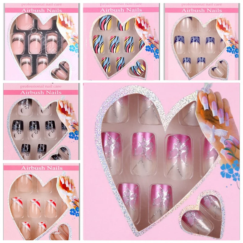 JQ 24pcs/set HOT Cheap Pre designed adhesive of nails Acrylic Nail tips French Full False Nail Art Tips With Free Glue
JQ 24pcs/set HOT Cheap Pre designed adhesive of nails Acrylic Nail tips French Full False Nail Art Tips With Free Glue
