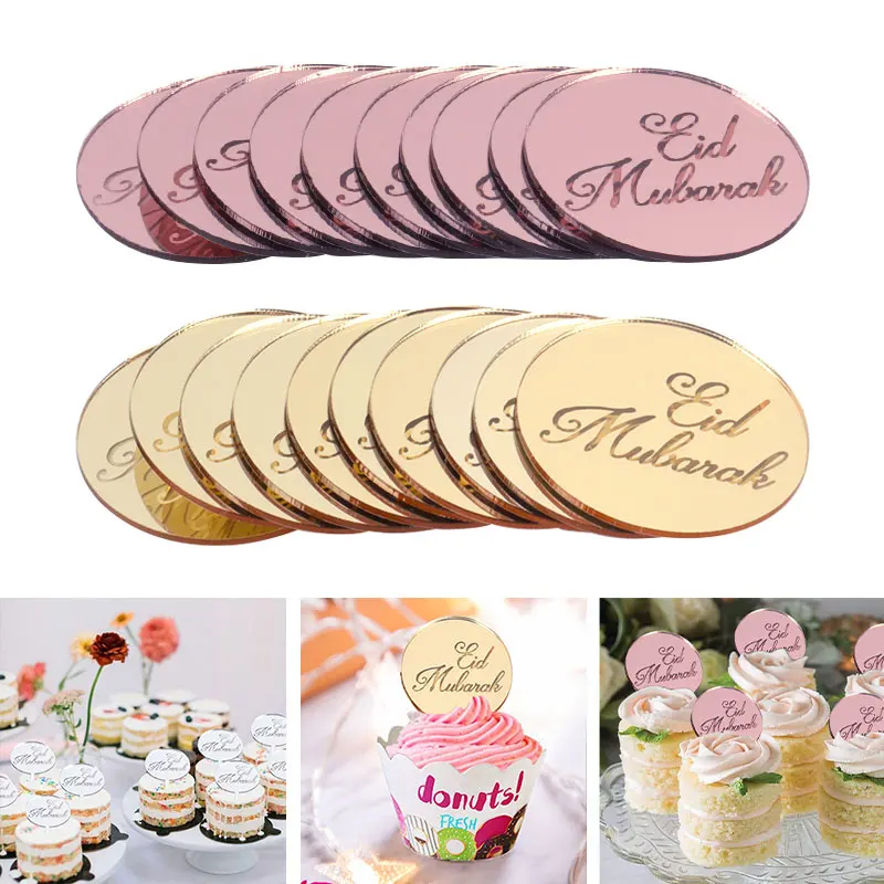 5pcs Eid Mubarak Acrylic Cupcake Topper Gold Ramadan Kareem Cake Topper Islamic Muslim Festival Party Cake Decorations Supplies
5pcs Eid Mubarak Acrylic Cupcake Topper Gold Ramadan Kareem Cake Topper Islamic Muslim Festival Party Cake Decorations Supplies