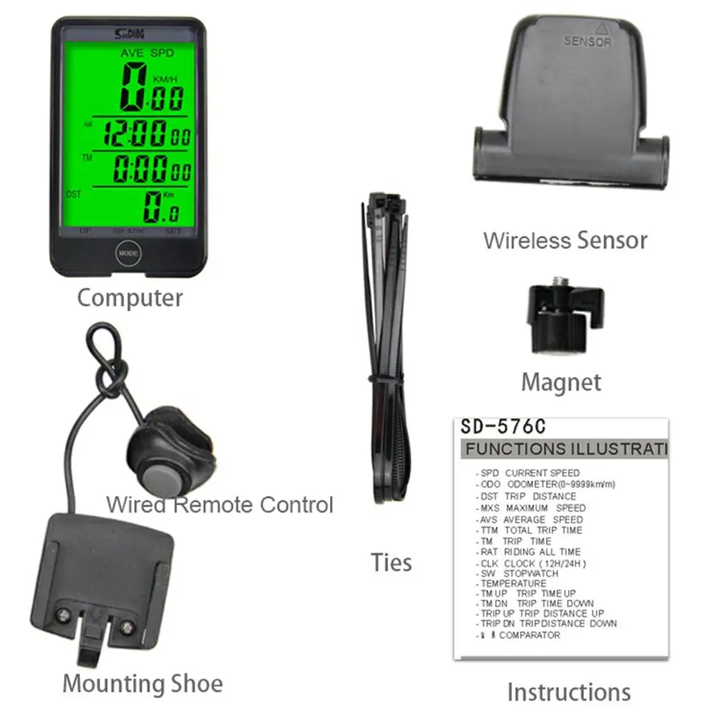 luminous Waterproof Large Screen Mode Touch Wireless Bicycle Computer Odometer with LCD Backlight Bicycle wireless code table
luminous Waterproof Large Screen Mode Touch Wireless Bicycle Computer Odometer with LCD Backlight Bicycle wireless code table