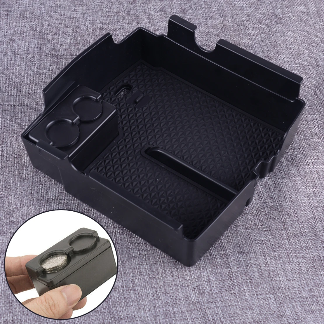 DWCX Plastic Black Car Center Console Tray Armrest Storage Box with Mat Store Coins Fit for Jeep Wrangler JL 2018 2019
DWCX Plastic Black Car Center Console Tray Armrest Storage Box with Mat Store Coins Fit for Jeep Wrangler JL 2018 2019