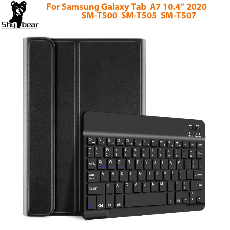 Keyboard Case for Samsung Galaxy Tab A7 10.4 inch tablet T500 T505 Removable Detachable PU Leather Bluetooth Keyboard Cover
Keyboard Case for Samsung Galaxy Tab A7 10.4 inch tablet T500 T505 Removable Detachable PU Leather Bluetooth Keyboard Cover