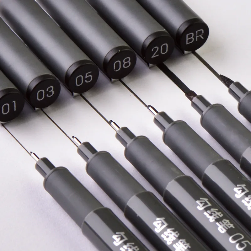 6Pcs/Set Waterproof Sketch Pigment Fine Liner Pen Needle Drawing Pen Professional Art Marker Micron Pen School Office Stationery
6Pcs/Set Waterproof Sketch Pigment Fine Liner Pen Needle Drawing Pen Professional Art Marker Micron Pen School Office Stationery