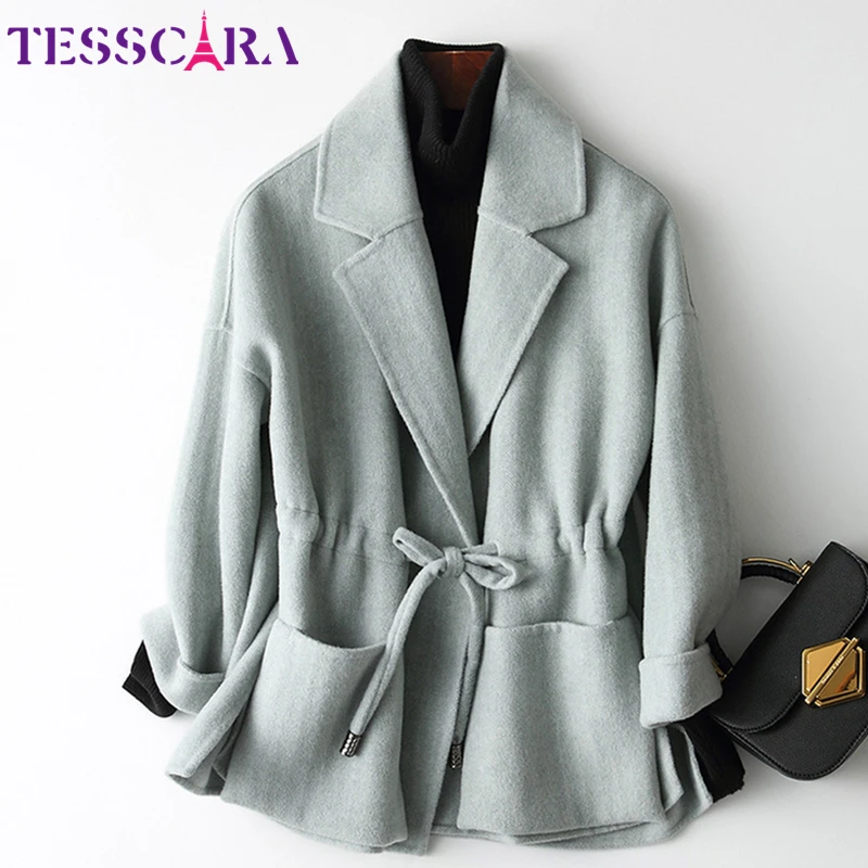 TESSCARA Women Autumn Elegant Wool Blend Basic Jacket Coat Female High Quality Cashmere Office Lady Jackets Outerwear & Coats
TESSCARA Women Autumn Elegant Wool Blend Basic Jacket Coat Female High Quality Cashmere Office Lady Jackets Outerwear & Coats