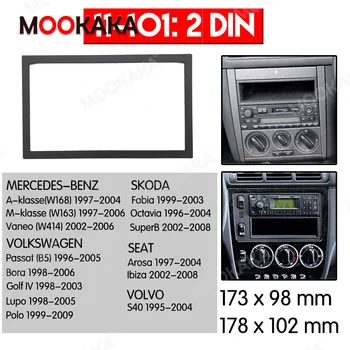 Mookaka 2 Din Car Radio Fascia Installation Frame For MERCEDES-BENZ A-klasse(W168) 1997 Kit Stereo Player Trim Mount Dashboard
Mookaka 2 Din Car Radio Fascia Installation Frame For MERCEDES-BENZ A-klasse(W168) 1997 Kit Stereo Player Trim Mount Dashboard