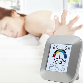 Digital LCD Thermometer Humidity Meter Hygrometer Room Temperature Alarm Clock
Digital LCD Thermometer Humidity Meter Hygrometer Room Temperature Alarm Clock