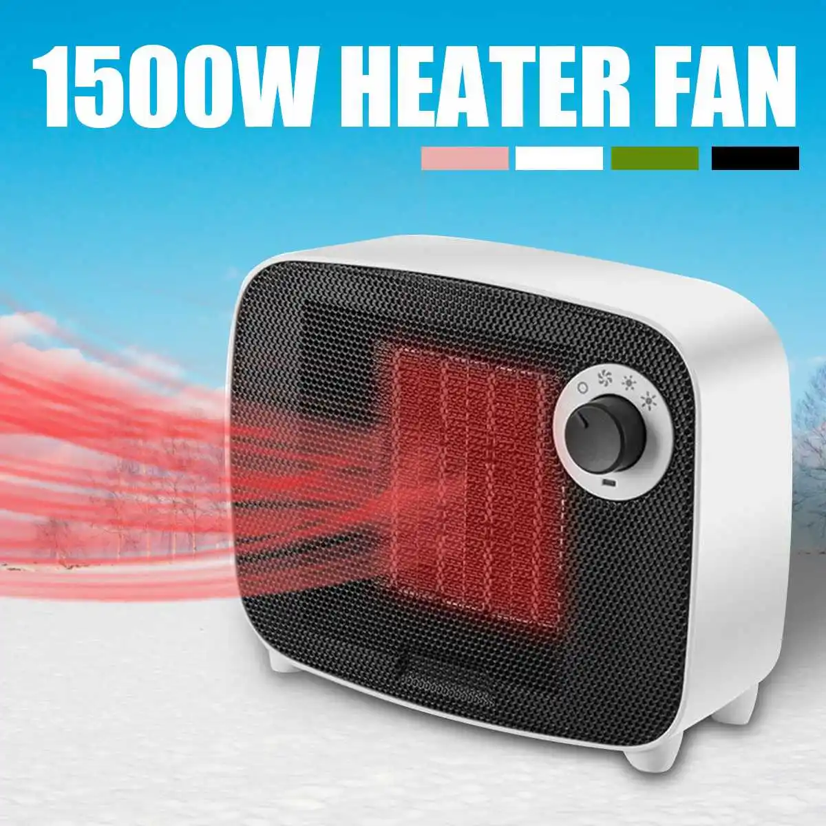 Portable Electric Heaters Fan Anti-rollover Built-in Overheat Protection Mini AirHeater Suitable For Home Office Decoration1500W
Portable Electric Heaters Fan Anti-rollover Built-in Overheat Protection Mini AirHeater Suitable For Home Office Decoration1500W