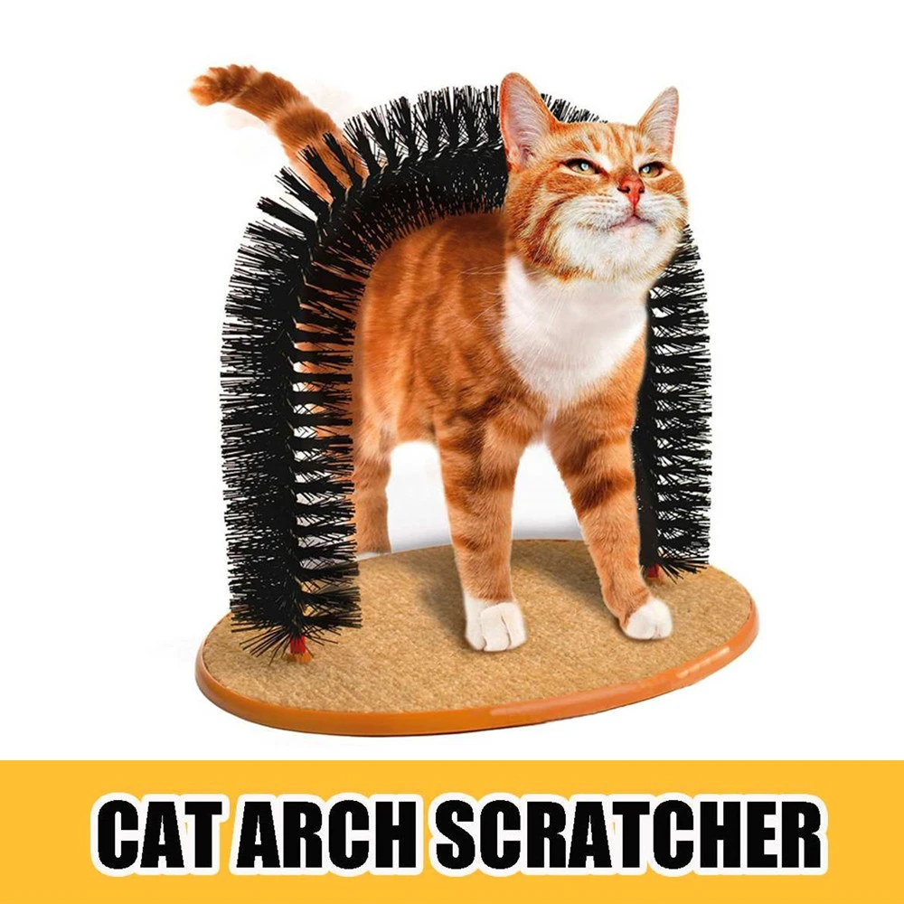 Cat Self Massager Cat Arch Scratch Scraping Combing Tool Pet Groomer With Round Fleece Base Cat Hair Brush Toys For Pets
Cat Self Massager Cat Arch Scratch Scraping Combing Tool Pet Groomer With Round Fleece Base Cat Hair Brush Toys For Pets