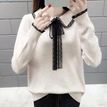 Fashion yellow sweater for women autumn winter knitted jumper sueter mujer student sweater pull clothes vetement femme lace
Fashion yellow sweater for women autumn winter knitted jumper sueter mujer student sweater pull clothes vetement femme lace