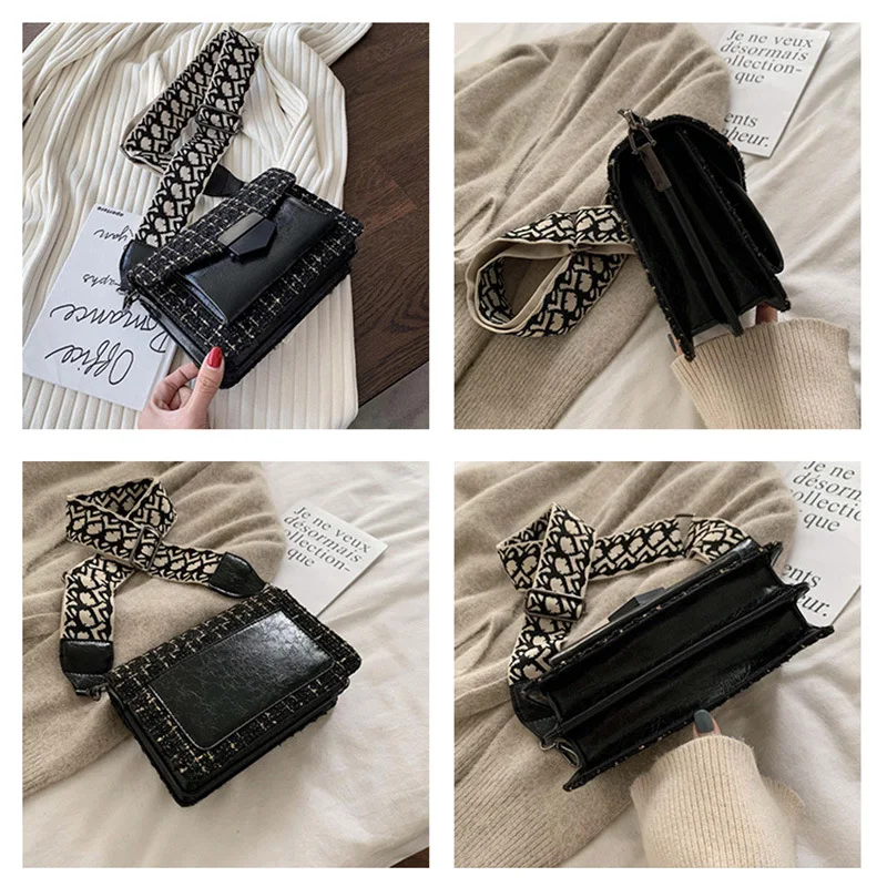 2019 Winter New Style WOMEN'S Bag British Style Clutch Woolen Embroidery Shoulder Bag Lock WOMEN'S Bag
2019 Winter New Style WOMEN'S Bag British Style Clutch Woolen Embroidery Shoulder Bag Lock WOMEN'S Bag