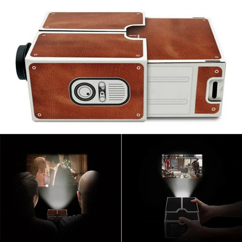 For IOS Android Smart Mobile Phone Mini DIY Projector Home Theater Video Beamer Power-Free Carton Version 2.0 Projector
For IOS Android Smart Mobile Phone Mini DIY Projector Home Theater Video Beamer Power-Free Carton Version 2.0 Projector