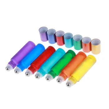 7Pcs 10ml Empty Glass Essential Roller Bottles with Roller Balls for Perfumes and Lip Balm - Leakproof
7Pcs 10ml Empty Glass Essential Roller Bottles with Roller Balls for Perfumes and Lip Balm - Leakproof