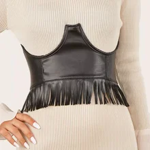 Punk Pu Elastic Corset Belt For Women Designer Tassel Wide Waist Strap Female Dress Coat Sweater Decorative Waistband Girdle
Punk Pu Elastic Corset Belt For Women Designer Tassel Wide Waist Strap Female Dress Coat Sweater Decorative Waistband Girdle