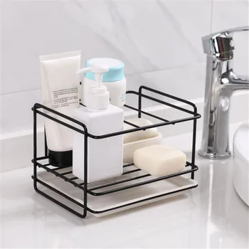 Sponge Holder Soap Drain Storage Rack Kitchen Sink Organizer Rag Dishcloth Brush Holder Iron Shelf Bathroom Organizer Household
Sponge Holder Soap Drain Storage Rack Kitchen Sink Organizer Rag Dishcloth Brush Holder Iron Shelf Bathroom Organizer Household