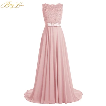 BeryLove Long Blush Evening Dress 2019 Beaded Appliques Vestid Chiffon Prom Dress Bow Knot Belt Illusion Back Formal Party Gown
BeryLove Long Blush Evening Dress 2019 Beaded Appliques Vestid Chiffon Prom Dress Bow Knot Belt Illusion Back Formal Party Gown